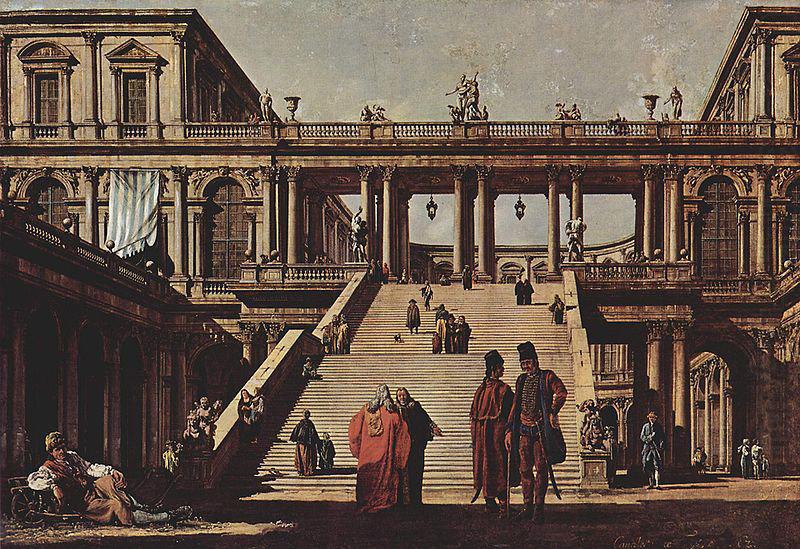 Capriccio, Palasttreppe, Bernardo Bellotto